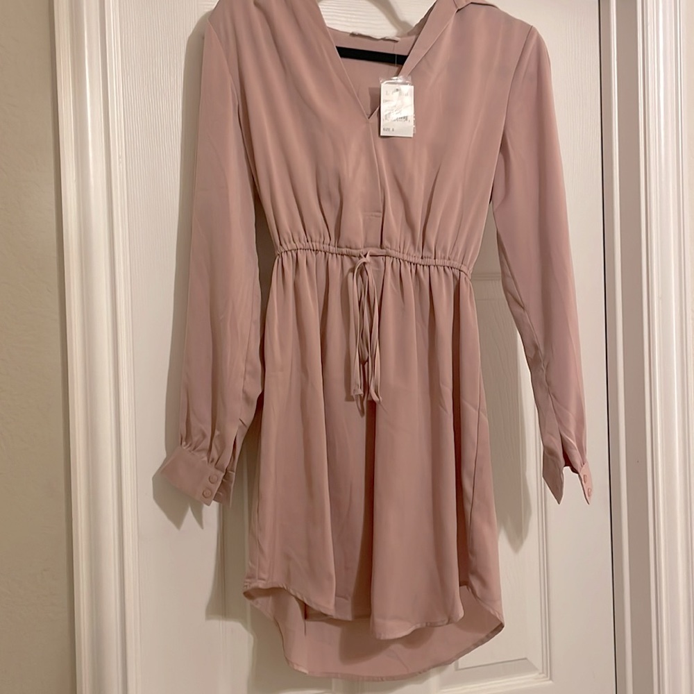 NWT Satin blush tone Nordstrom dress